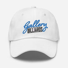 Load image into Gallery viewer, Gallery Embroidered Logo Dad Hat (dark logo) White