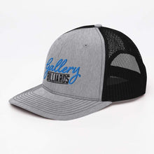 Load image into Gallery viewer, Gallery Logo Embroidered Trucker Hat (light print)
