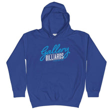 Load image into Gallery viewer, Gallery Logo Kids Hoodie Royal Blue / XS