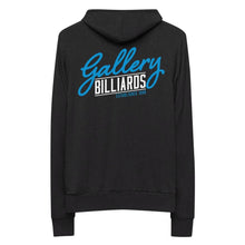 Load image into Gallery viewer, Gallery Logo Lightweight Zip Hoodie Charcoal black Triblend / XS