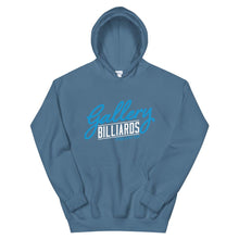 Load image into Gallery viewer, Gallery Logo Unisex Hoodie Indigo Blue / S