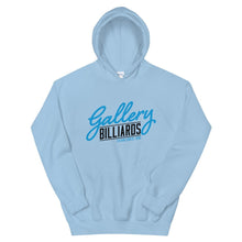 Load image into Gallery viewer, Gallery Logo Unisex Hoodie Light Blue / S