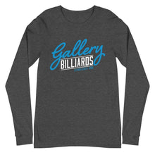 Load image into Gallery viewer, Gallery Logo Unisex Long Sleeve Tee Dark Grey Heather / XS