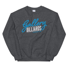 Load image into Gallery viewer, Gallery Logo Unisex Sweatshirt Dark Heather / S