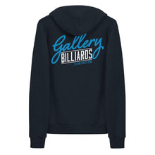Load image into Gallery viewer, Gallery Logo Zip Up Fleece Hoodie Navy / XS