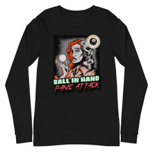 Load image into Gallery viewer, Panic Attack Unisex Long Sleeve Tee Black / XS
