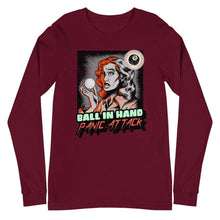 Load image into Gallery viewer, Panic Attack Unisex Long Sleeve Tee Maroon / XS
