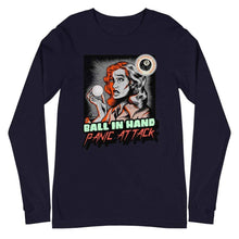 Load image into Gallery viewer, Panic Attack Unisex Long Sleeve Tee Navy / XS
