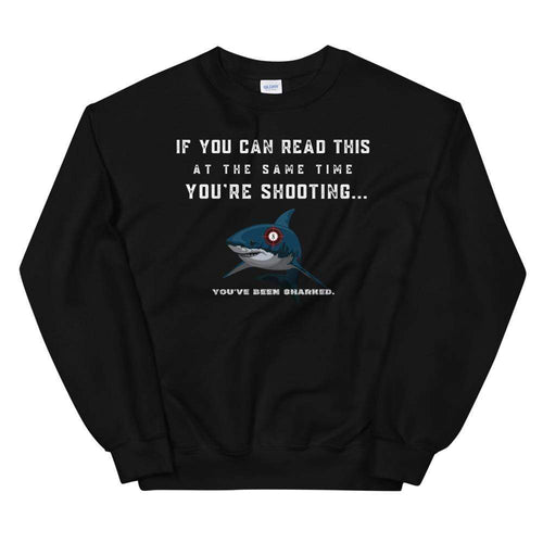 Shark Shooter Unisex Sweatshirt Black / S