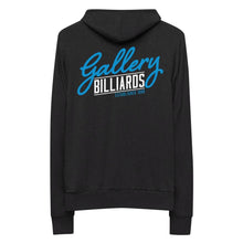 Load image into Gallery viewer, Gallery Logo Lightweight Zip Hoodie Charcoal black Triblend / XS
