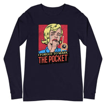 Load image into Gallery viewer, Mark The Pocket Long Sleeve Tee Navy / XS
