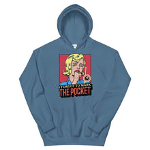 Load image into Gallery viewer, Mark The Pocket Unisex Hoodie Indigo Blue / S
