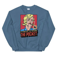 Load image into Gallery viewer, Mark The Pocket Unisex Sweatshirt Indigo Blue / S
