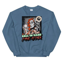 Load image into Gallery viewer, Panic Attack Unisex Sweatshirt Indigo Blue / S
