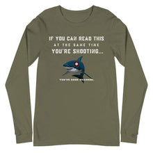 Load image into Gallery viewer, Shark Shooter Long Sleeve Tee Military Green / XS
