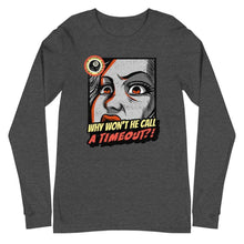 Load image into Gallery viewer, Timeout Unisex Long Sleeve Tee Dark Grey Heather / XS
