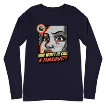 Load image into Gallery viewer, Timeout Unisex Long Sleeve Tee Navy / XS
