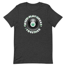 Load image into Gallery viewer, Weed Play Great 8 Ball Short-Sleeve Unisex T-Shirt Dark Grey Heather / XS
