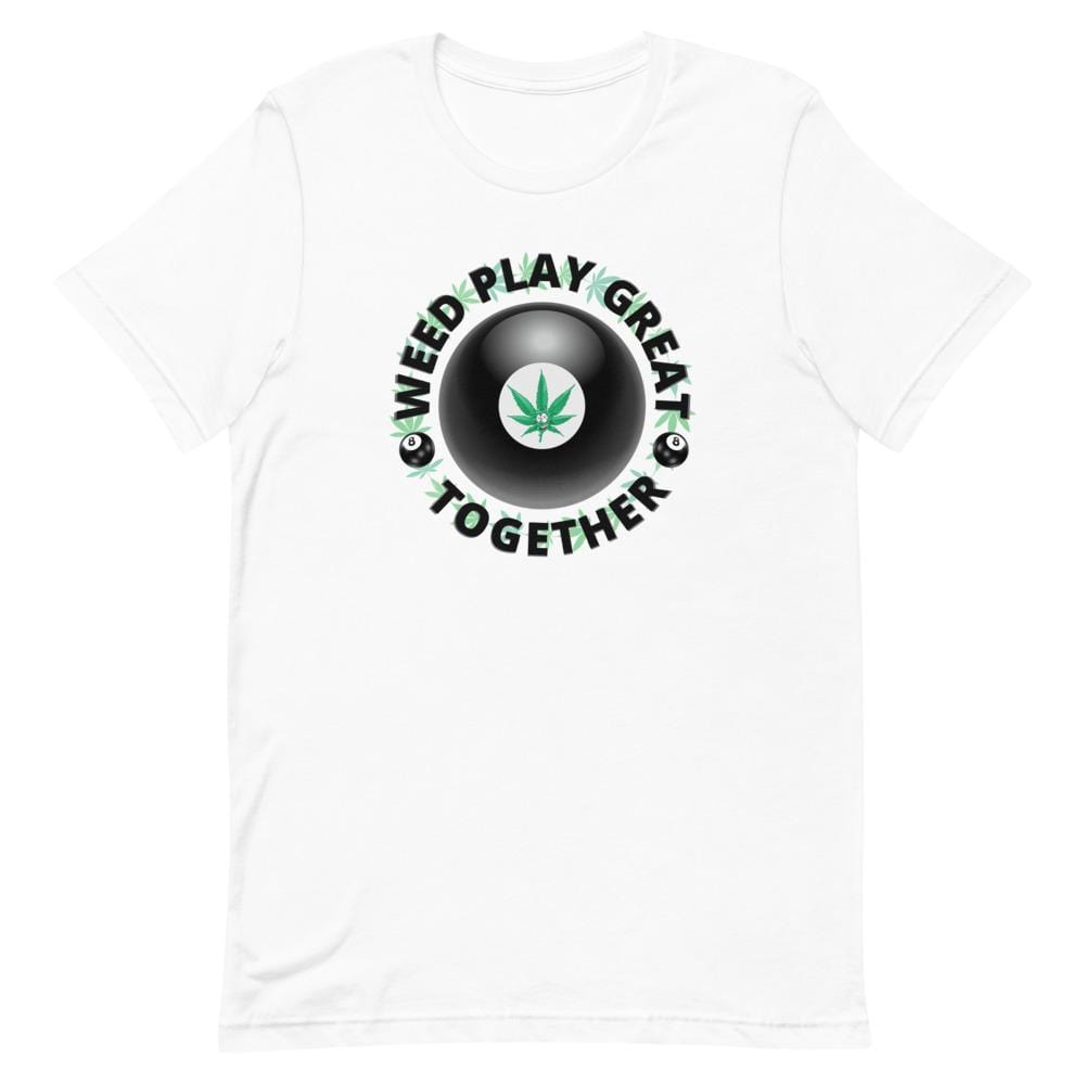 Weed Play Great 8 Ball Short-Sleeve Unisex T-Shirt White / XS