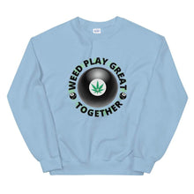 Load image into Gallery viewer, Weed Play Great 8 Ball Unisex Sweatshirt Light Blue / S

