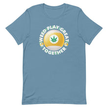 Load image into Gallery viewer, Weed Play Great 9 Ball Short-Sleeve Unisex T-Shirt Steel Blue / S
