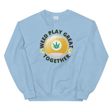 Load image into Gallery viewer, Weed Play Great 9 Ball Unisex Sweatshirt Light Blue / S
